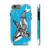 Orca Whale Tribal Blue Ink White Case Mate Tough Phone Cases Iphone 6/6S