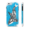 Orca Whale Tribal Blue Ink White Case Mate Tough Phone Cases Iphone 6/6S Plus