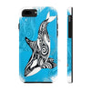 Orca Whale Tribal Blue Ink White Case Mate Tough Phone Cases Iphone 7 8