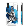 Orca Whale Tribal Blue Ink White Case Mate Tough Phone Cases Iphone X