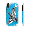 Orca Whale Tribal Blue Ink White Case Mate Tough Phone Cases Iphone Xs Max