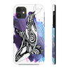 Orca Whale Tribal Blue Purple Ink White Case Mate Tough Phone Cases Iphone 11