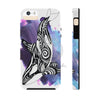 Orca Whale Tribal Blue Purple Ink White Case Mate Tough Phone Cases Iphone 5/5S/5Se