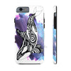 Orca Whale Tribal Blue Purple Ink White Case Mate Tough Phone Cases Iphone 6/6S