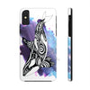Orca Whale Tribal Blue Purple Ink White Case Mate Tough Phone Cases Iphone X