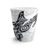 Orca Whale Tribal Doodle Ink Art White Latte Mug Mug