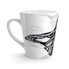 Orca Whale Tribal Doodle Ink Art White Latte Mug Mug