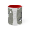 Orca Whale Tribal Spirit Grey Green Evergreen Ink Art Accent Coffee Mug 11Oz Red /