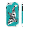 Orca Whale Tribal Teal Ink White Case Mate Tough Phone Cases Iphone 6/6S Plus