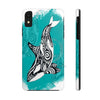 Orca Whale Tribal Teal Ink White Case Mate Tough Phone Cases Iphone Xr