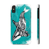 Orca Whale Tribal Teal Ink White Case Mate Tough Phone Cases Iphone Xs Max