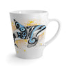 Orca Whale Tribal Yellow Splash Latte Mug Mug