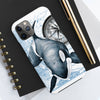 Orca Whale Vintage Map Compass Art Case Mate Tough Phone Cases