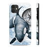 Orca Whale Vintage Map Compass Art Case Mate Tough Phone Cases Iphone 11