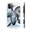 Orca Whale Vintage Map Compass Art Case Mate Tough Phone Cases Iphone 11 Pro