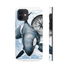 Orca Whale Vintage Map Compass Art Case Mate Tough Phone Cases Iphone 12