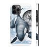 Orca Whale Vintage Map Compass Art Case Mate Tough Phone Cases Iphone 12 Pro Max