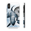 Orca Whale Vintage Map Compass Art Case Mate Tough Phone Cases Iphone X