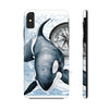 Orca Whale Vintage Map Compass Art Case Mate Tough Phone Cases Iphone Xs Max
