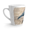 Orca Whale Vintage Map Watercolor Blue White Latte Mug Mug