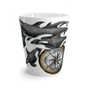 Orca Whales And Compass Art White Latte Mug 12Oz Mug