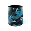 Orca Whales Beige Vintage Map Diving Art Accent Coffee Mug 11Oz Black /