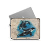 Orca Whales Beige Vintage Map Diving Art Laptop Sleeve