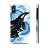 Orca Whales Blue Circles Case Mate Tough Phone Iphone X