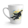 Orca Whales Blue Yellow Splash Latte Mug Mug