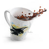 Orca Whales Blue Yellow Splash Latte Mug Mug
