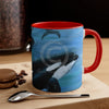 Orca Whales Diving Art Accent Coffee Mug 11Oz