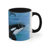 Orca Whales Diving Art Accent Coffee Mug 11Oz