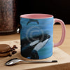 Orca Whales Diving Art Accent Coffee Mug 11Oz