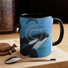 Orca Whales Diving Art Accent Coffee Mug 11Oz
