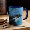 Orca Whales Diving Art Accent Coffee Mug 11Oz