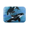 Orca Whales Diving Art Bath Mat 24 × 17 Home Decor