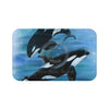 Orca Whales Diving Art Bath Mat 34 × 21 Home Decor