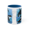 Orca Whales Diving Ii Art Accent Coffee Mug 11Oz