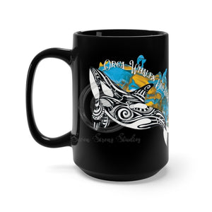 Orca Whales Dreams Black Mug 15Oz