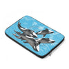 Orca Whales Family Blue Laptop Sleeve