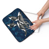 Orca Whales Family Indigo Laptop Sleeve