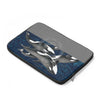 Orca Whales Family Indigo Laptop Sleeve