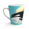 Orca Whales Family Teal Chic Latte Mug 12Oz Mug