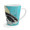 Orca Whales Family Teal Chic Latte Mug Mug