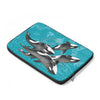 Orca Whales Family Teal Laptop Sleeve