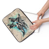 Orca Whales Family Vintage Laptop Sleeve