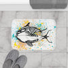 Orca Whales Love Splash Bath Mat Home Decor