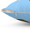 Orca Whales Pod Blue Watercolor Art Square Pillow Home Decor