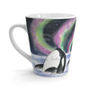 Orca Whales Snooping Northern Lights Watercolor Latte Mug Mug