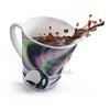 Orca Whales Snooping Northern Lights Watercolor Latte Mug Mug